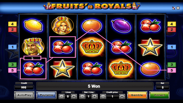 Характеристики слота Fruits And Royals 8