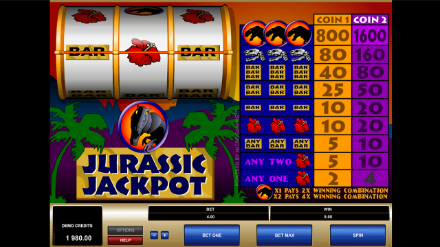 Бонусная игра Jurassic Jackpot 5