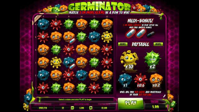 Характеристики слота Germinator 7