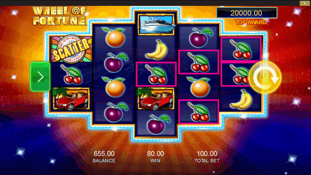 Игровой интерфейс Wheel Of Fortune: Triple Extreme Spin 8